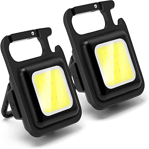 Rechargeable Bike Light with COB LED - 4 Light Modes, Magnetic Base & Bottle Opener | Water-Resistant Bicycle Headlight for Cycling, Camping, Emergency | EDC Flashlight