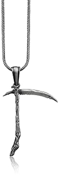 Bysilverstone Jewelry – Silberne Halskette Mit Sichel-Anhänger, Einzigartige Sichel-Halskette, Sterling-Silber-Herren-Halskette, Halskette Als Geschenk Für Männer, Geschenk Für Die Beste Freundin, Eri