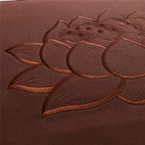 Meditationskissen-Set, Yoga-Meditationssitzkissen, Kokosfaser-Leinen-Sitz, Kokosfaserkern, für Erwachsene, Meditationszubehör (Farbe: Rot, Größe: 60 x 60 cm)