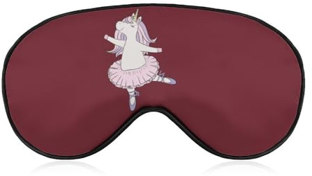 Schlafmaske für Tanz, Ballett, süßes Einhorn, für Männer, Frauen, Teenager, Kinder, Nachtschlaf, Augenschatten, Komfort, für Reisen, Yoga, Nickerchen