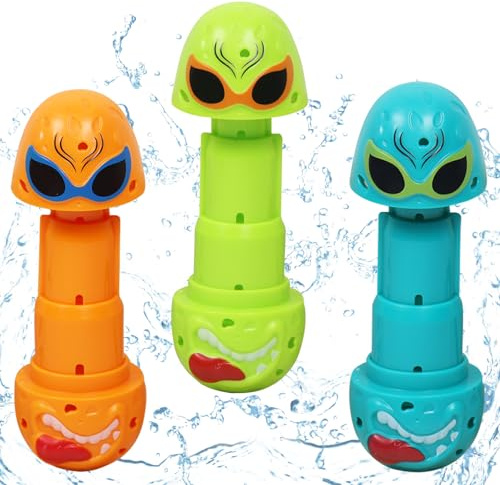 Giugio 3 Stück Tauchspielzeug für Kinder, Tauchringe, Schwimmenspielzeug Unterwasser Tauchen Pool Schwimmbad Tauchset Sinkendes Spaß Trainingsspielzeug Tauchspiel für Jungen & Mädchen (C)