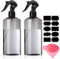 500ML Pulverisateur Flacon Vaporisateur Vide, 2 x Flacon Pompe Vides, Flacons Pulvérisateur Bouteille Spray Vide, Vaporisateur Eau en Plastique Réutilisable pour Nettoyage Plantes Jardinage, Gris