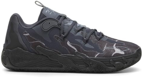 PUMA Mens Mb.03 Lo Team Scarpe Da Pallacanestro - Nero, Nero/Nero/Grigio, 45 EU
