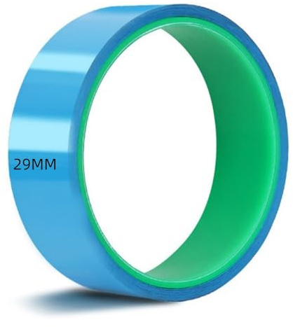 Phidinova Tubeless Felgenband für MTB & Rennräder, 700C, 18-25mm Breite, 10m Länge, Blau/Grün (Width 29MM)