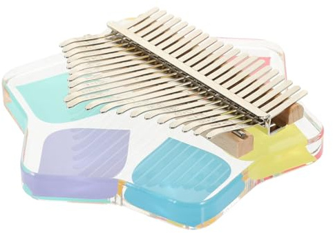 VICASKY Transparentes Daumenklavier Miniatur-kalimba Aus Acryl Mit Zubehör Für Anfänger Fingerklavierinstrument Kleines Musikinstrument Übungs-kalimba Kleine Musikinstrument