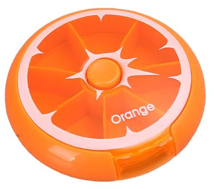 Weekly Pills Organizer-Portable Pill Box med fack | hållbar medicineringstank | Lätt att bära idealisk för vitaminpreparat, godis andra små föremål för på språng
