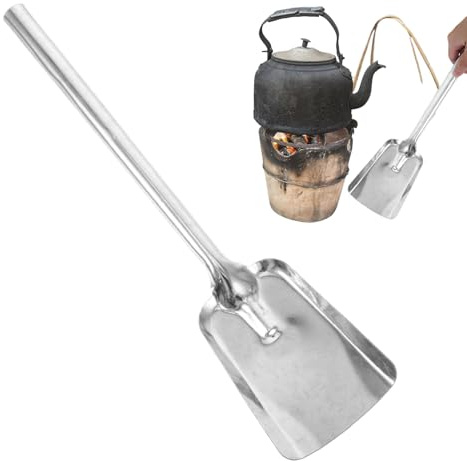Pala para Chimenea | Pala Para Fogata,Herramienta Resistente Con Mango Largo Para Limpieza De Estufas Jardín Camping Barbacoa Interior Exterior