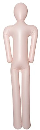 OIXYEY 1 Stück Gummipuppe, Aufblasbarer Mann, Leichen Halloween Requisite, Inflatable Aufblasbare Schaufensterpuppe In Voller Größe, Für Halloween Verkleiden Und Zur Kostümpräsentation (150 * 40Cm)