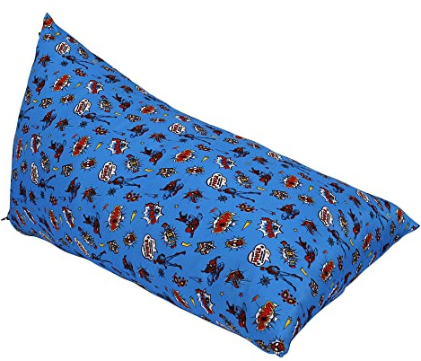 Générique Fauteuil Pouf pour Enfants | Pouf Chaise en Polyester Doux avec Motifs de Personnages imprimés | Assise Poire Confortable et légère | Idéal pour Chambre, Salle de Jeux et Salon (Bleu)