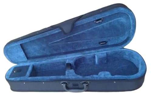 Geigenkoffer 4/4 3/4 1/2 1/4 1/8 dreieckige Schaum Violine Hard Case Professionelle Violino Fall Lagerung Box Teile(1 2 blue)
