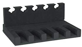 Burg-Wächter Kurzwaffenhalterung für Tresor, Waffenhalter für bis zu 5 Kurzwaffen, Stabiler Schaumstoff, KWH 5, Schwarz