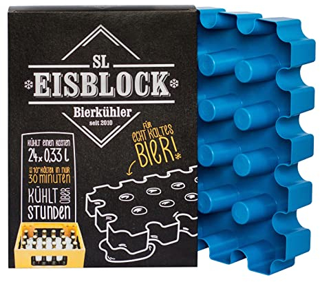 SL Eisblock Set Sparpaket 0,5l Bierkühler + 3 x Bier Protector Der Insektenschutz für Bierflaschen Geschenk TIPP Neu