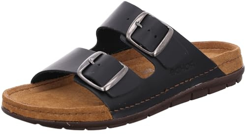 Rohde RODIGO-D Damer, kvinnor, sandaletter, tofflor, slides,sandaler, sommarskor, fritidsskor, Svart 90, 36 EU