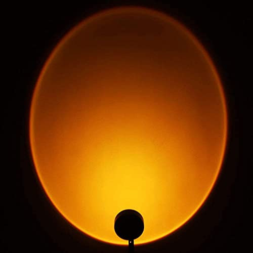 Proiettore di Tramonto, Luce Notturna a LED, Girevole a 180°, Romantica Proiezione al Tramonto, Lampada da Terra con Ricarica USB, per Camera dei Bambini, Decorazione per Feste,Sunset color