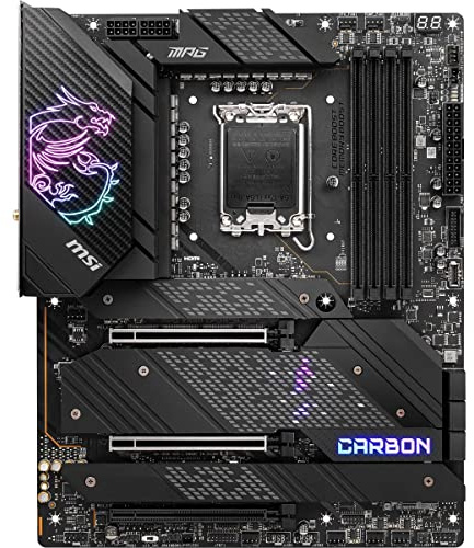 MSI MPG Z690 Carbon WiFi Gaming Motherboard (ATX, Intel Core, LGA 1700 Socket, DDR5, PCIe 4, CFX, M.2 Slots, Wi-Fi 6E)
