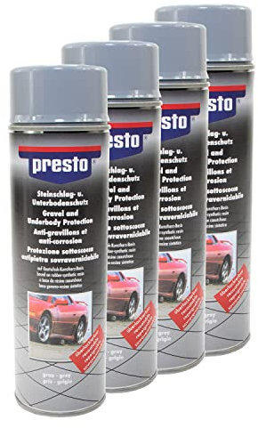 Steinschlag & Unterbodenschutz UBS Spray Hell Grau Presto 306031 4 X 500 ml
