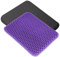 SMRONAR Gel Seat Cushion Double Thick - Honeycomb Breathable Office Chair Cushion for Back, Hip & Sciatica Pain Relief - Non-Slip Cool Gel Car & Wheelchair Cushion (Home/Work Use)