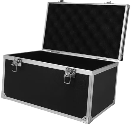 DOITOOL Case Open Aluminum Comfortable and Easy Large with Tool Multifunction Storage Heavy Duty Box Grip and Flexible Close