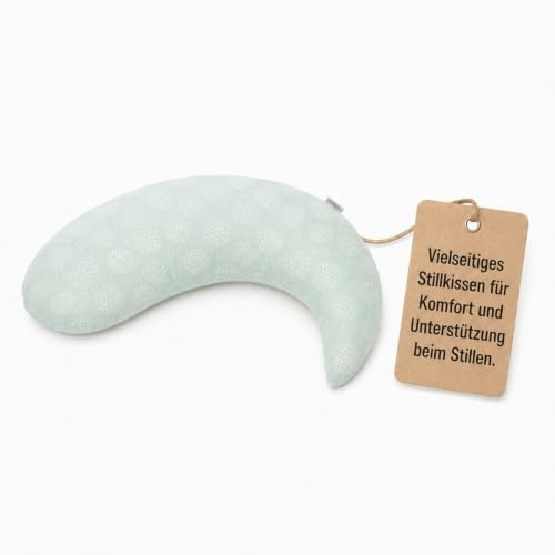 Set Theraline Stillkissen Yinnie & Spucktuch Blaubär | Schmuse- und Lesekissen 135 cm x 35 cm | Bauchstützkissen mit sandfeinen Perlen | Schmusekissen inkl. Außenbezug