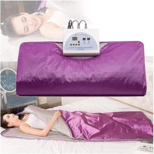 MAHWER Higher Dose Infrared Sauna Blanket, Fat Burning Weight Loss Perspiration Acid Removal, for Home Sauna