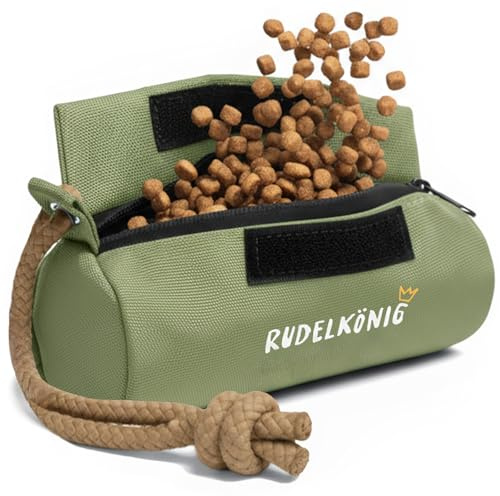 Rudelkönig Futterbeutel für Hunde - Apportierbeutel für Hundetraining - Robuster Futterdummy für Leckerlies - Dummy Hund