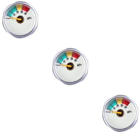 BESPORTBLE 3 Piezas Barómetro De Presión Manómetro De Presión Barométrica Piscina De Vacío Manómetro Lleno De Líquido Manómetro De Agua Barómetro para Manómetros Medidor De Barómetro