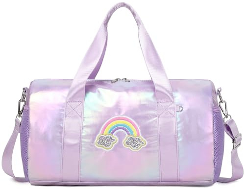 Borse Danza Borsa da Ballo Laser Bambina Borsa da Ginnastica Borsoni Sportiva Borse da Viaggio per Bambina Tote da Palestra