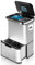 Hom&Com – Pattumiera Automatica 60L – Bidone Cucina Intelligente 3 Scomparti – Ozonizzatore, Soft-Close & Filtro Antiodore per la Raccolta Differenziata (Argento)