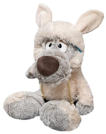 TADAYIM Wolf Plüschtier,30 cm Kuscheltier Mit Schafsfell-Optik - Schafspelz Design Kuschelplüsch Wohndekoration Für Wohnzimmer Schlafzimmer Couch Geburtstag