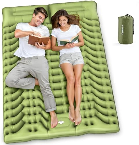 OGMBI Double Sleeping Pad for Camping, 200 x 135 x 10 cm Inflatable Mat