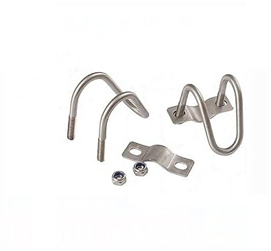 sujetadores de silla de perno en forma de u Perno en U doble de acero inoxidable 304 M6 20x20 mm