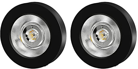 TXCLTS Spotlight a soffitto a 2 Pacchetti Luce da Arma da 10 W Light Light, sotto Il Mobile Night Safe Spot Spot Lighting Freet, Spotlight direzionale per la Camera da Letto del corridoio da Cucina