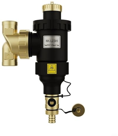 EffiFish Magnetic Central Heating Water Boiler Filter,With Brass And Engineering Plastic Housing, DN20 DN25 DN32 Threaded Connection, Stainless Steel Mesh Sludge Separator For HVAC Systems(DN20)