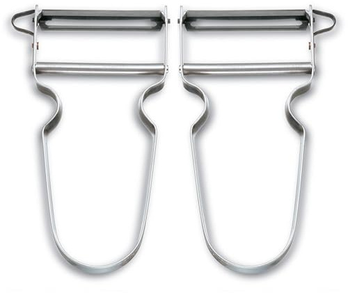 2X Stainless Steel Peeler French Potato Vegetable Fruit Easy Peeler
