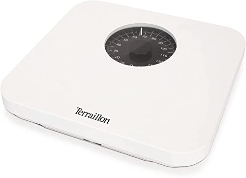 TERRAILLON - Bilancia pesapersone meccanica - Grande capacità 150 kg - Modello Nautic, bianco