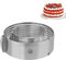 NewlineNY Acciaio inox Dimensioni stampaggio tondo (Anello per torta rotondo regolabile)