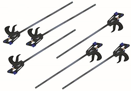6x Einhandzwinge Schraubzwinge 600mm Leimzwinge Schnellspannzwinge