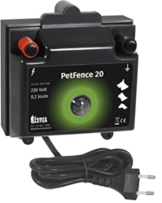 Eider Weidezaungerät/Elektrozaungerät PetFence 20-230 Volt, die erste Wahl für den Haustierbereich und Plus/Minus Zaunsysteme - schreckt ab ohne Schmerzen zu bereiten