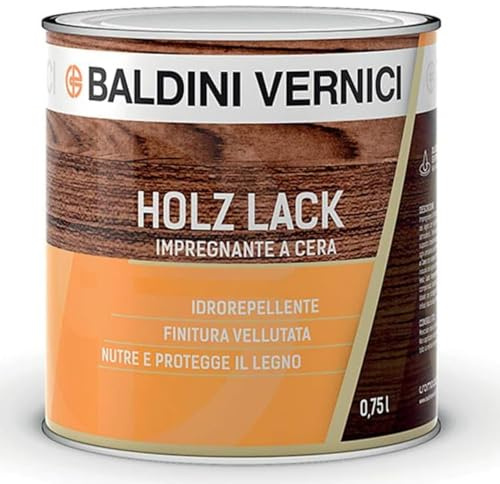 Impregnante a Cera Solvente Baldini per Legno Esterno e Interno, 750 ml | 9 Colori