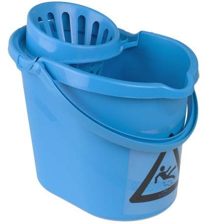 Secchio per scopa a frange 12 litri colore blu