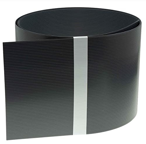 INTRA-TEC Zaun-Sichtschutzstreifen Anthrazitgrau - 5 Stück aus Hart-PVC 252x19 cm, RAL 7016 für Doppelstabmattenzäune, Windschutz