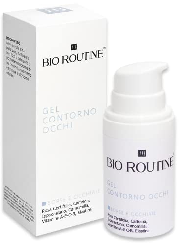 Gel Contorno Occhi Borse e Occhiaie Istantaneo alla Caffeina Effetto Ghiaccio Anti-fatica - Trattamento Sgonfia Borse Occhi Antirughe Antiocchiaie Donna Uomo Crema Occhiaie Scure Bio Routine 30ML
