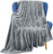 Utopia Bedding Ash Grey Fleece Blanket [Throw/Single - 130 x 150 cm] Soft Cosy fluffy 300 GSM Blankets for Bed, Sofa & Couches