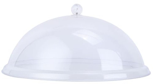 Luxshiny 1 Pz Cupola Alimentare in Acrilico Coperchio Trasparente del Piatto per Alimenti Alzata per Torte Nuziali Coperchio per Alimenti in Acrilico Tazza Ombrelloni da Esterno Dolce Cibo（10in）