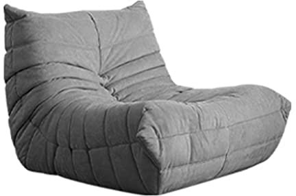 GAGALU Lazyboy Sofasessel, Loungesessel, Wohnzimmer, Schlafzimmer, kleines Sofa, kann Sich hinlegen und schlafen, hohe Elastizität zurück zum Schwamm,Grau