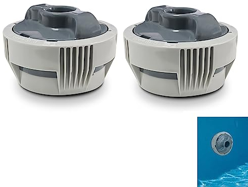 Schwimmer für Chlortabletten Pool Dosierschwimmer Pool Zubehör Einstellbar Release Chlortablet Floater Dosierschwimmer Chlordosierer für Pools SPA Heißes Wasserbadewanne (2 Stück)