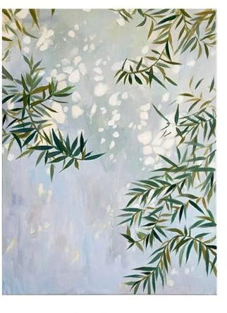 Acrylbilder Auf Leinwand Handgemalt,Handgemalte Wandmalerei Der Modernen Kunst, Pflanzenbambusmalerei, Rahmenlose Handgemalte Ölgemälde Auf Leinwand, Wandkunst Für Wohnzimmer, Schlafzimmer, Büro,