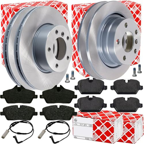 BandelOne enthält Febi Bremsscheiben + Beläge + Wk vorne + hinten passend für 1er E81 E87