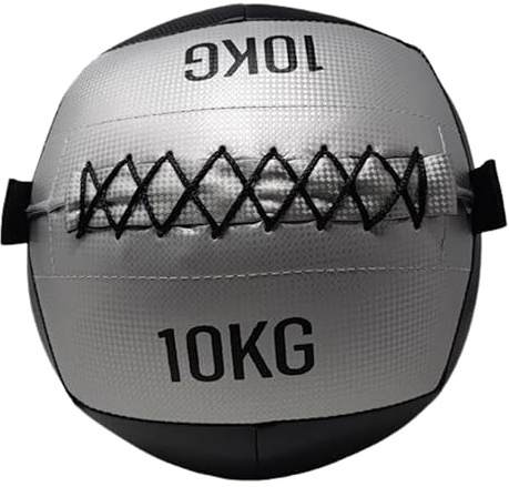 DONATIF Palla Medica 10 Kg, Palla Palestra e Home Gym Wall ball Ecopelle, Slam Ball, Fitness Palla per Esercizi e Allenamento funzionale, Home Fitness
