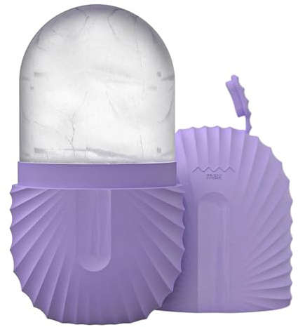 Rodillo de hielo de silicona para cara reutilizable, molde de silicona para masajes faciales, belleza facial, herramientas para el cuidado de la piel, aplica hielo para poros retráctiles, antiarrugas,